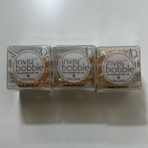 Invisibobble Original Hair Ring Hair Tie Elastic 3pk Bronze Me Pretty LOT of 3 N